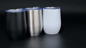 Printleaf 350ml Flat Cover Egg Mug: A Customizable 12oz Double Wall Stainless Tumbler