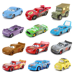 Takara Tomy | Cars Pixar Lightning McQueen Chick Hicks Sally The King 1:55 Metal Alloy Diecast Car Child Boy Toys Christmas Gifts