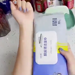 กระดาษทิชชู่เปียกสำหรับใช้ในครัว แผ่นใหญ่ และ หนาเป็นพิเศษ กระดาษซับไขมัน ประสิทธิภาพสูง แบบใช้แล้วทิ้ง ไม่เป็นอันตรายต่อผิว