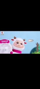 🐑MUSICAL ANIMAL TOYS TWO SIDED HEAD CATTLE & SHEEP WITH MUSIC AND LIGHT🐄 ASK52428