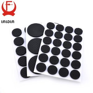 KAK 1-24PCS Self Adhesive เฟอร์นิเจอร์ขาพรม Felt Pads Anti SLIP กันชน Damper สําหรับเก้าอี้ตาราง Protector ฮาร์ดแวร์
