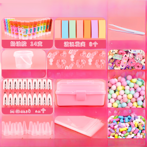 Magic Shuo DIY Cream Gel Hairpin Material Package Childrens Handmade Hair Accessories Resin Set for Girls Toy