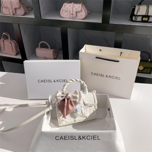 Valentines Day Gift Genuine Leather Tassel Handbag Womens Crossbody Bag Small Square Bag European Fashion Pure Color Leisure