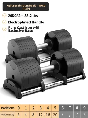 TEZEWA | Adjustable Weight Dumbbell Fitness Set
