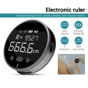 DUKA Little Q Electronic Ruler Tape Measure LCD Display Digital Ruler Type-C Rechargeable 200 Days Long Standby High Precision Measuring Ruler Household Clothing Measurement