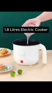 Multi-Function ceramic coating non-stick Electric Cooker - Portable All-in-One Cooking Solution for Rice Steaming Frying & Soup