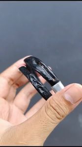 Gelang Akar Bahar Merah Bodi Hitam Variasi Monel Size Kantoran
