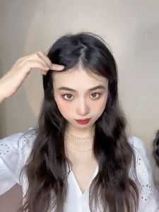 Korean Style Air Bangs Wig Headbands Neat Fringe Bands with Braids Headband Hair Band Wig Hairpieces Accessories