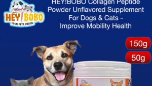 PawGlow Pet Collagen Peptide Powder Unflavored Joint Hip Supplement For Dogs & Cats- Improve Mobility Health
