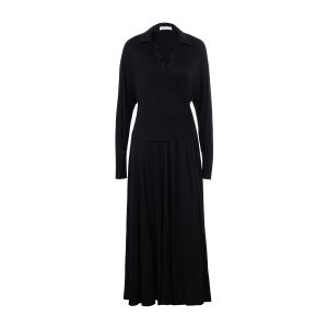 Slenderizing Lace-Trimmed Wrap Around Dress