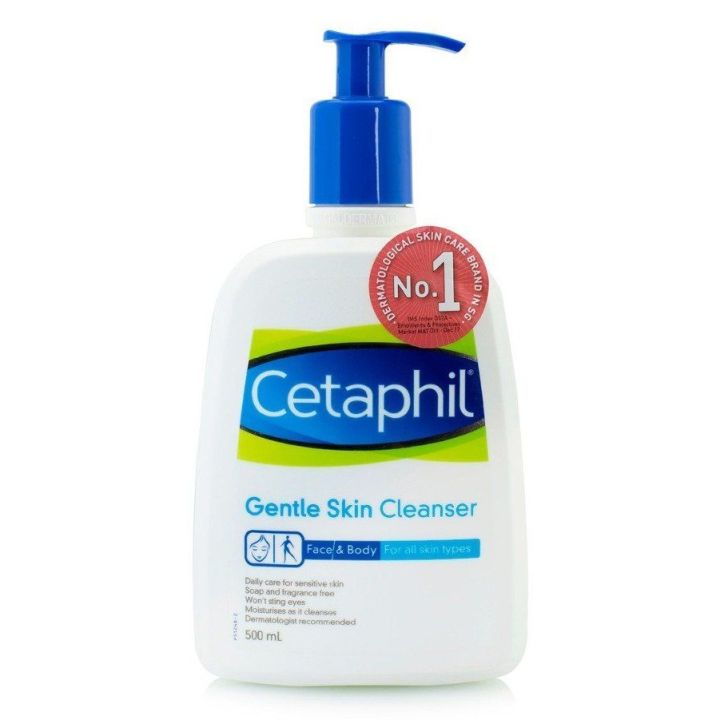 Cetaphil Gentle Skin Facial Wash/Face Wash Cleanser 500ml Sabun Pembersih Muka untuk Skin Care Cocok Untuk Segala Jenis Kulit