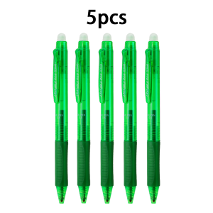 5pcs/set 0.5mm 6 Color Large Capacity Erasable Gel Pens Washable Handle Replacement Refills Writing Stationery Supplies