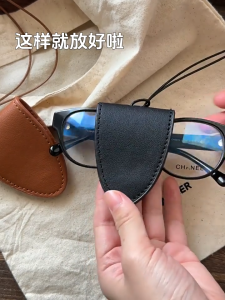 VINTLOOK กระเป๋าใส่ของใหม่เชือกแขวนคอหูฟังบลูทูธแว่นตาหนังที่สำคัญสไตล์เย็นแบบพกพากระเป๋าสร้อยคอ