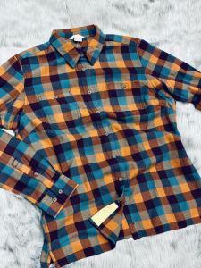 Áo khoác Áo sơ mi flannel caro Duluth Trading nữ thu đông xuất khẩu USAchất liệu Cotton thoáng mátcó big size