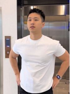 Sorona Mens T-Shirt Short Sleeve Half Sleeve Small Collar Base Shirt Cool And Handsome Summer Breathable round Neck Top