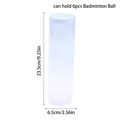 Acrylic Badminton Shuttlecock Holder Transparent Storage Tube Lightweight Case for Sports Training Practice