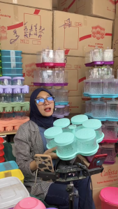 [ CALISTA ] TOPLES PLASTIK BENING BUNGA SET TOPLES AESTHETIC UNTUK KUE KERING LEBARAN ISI 6PCS