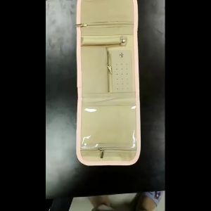 Foldable Jewelry Storage Bag Portable Jewelry Roll Bag Foldable Jewelry Roll Bag For Rings Necklaces