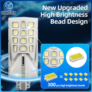 KKSKY solar led light solar light outdoor waterproof solar flood light balcony solar light IP68 Waterproof LED zero electricity bill solar light(Includes solar panel and remote control)