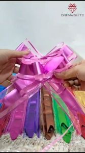 ECER 3 PCS Pita Tarik Jumbo Import - Pita buket bunga Souvenir PS027