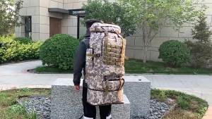 80L/100L Mountaineering Bag Climb Bag Tactical Backpacks Large Backpack Outdoors Hiking Camping Travel Bags