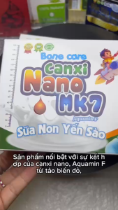 Sữa Non Yến Sào Bone Care Canxi Nano MK7 Aquaminium