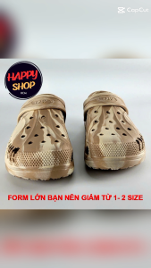 HAPPY SHOP HCM - Dép Sục Đúc Nguyên Khối Nam Big Size Siêu Nhẹ Và Bền - Hàng Chính Hãng - HP421-3N