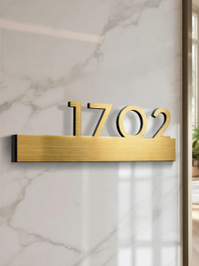 ZHICAIYOU | High-end Luxury Creative Door Number Plate