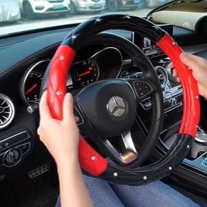 Sarung Setir Mobil Bahan Kulit Cover Stir Aksesoris Variasi Semua Jenis Mobil