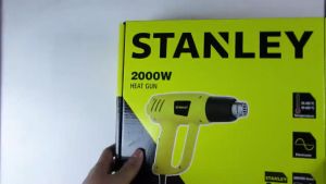 STANLEY เป่าลมร้อน STEL670 / 2000 W ปรับอุณหภูมิได้ วิธีการปรับแต่งเพื่อใช้เป่าลมร้อน 100% ผู้ใช้เสริมความปลอดภัยและรักษาจุดเคมี