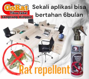pengusir tikus pembasmi curut rat repeller kecoa rumah perabotan rumah tangga mobil goRat bahan alami tidak berbau dan tidak beracun paling ampuh dan aman