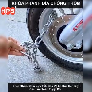 Khóa phanh đĩa xe máy chống trộm chất liệu thép nguyên khối thiết kế thông minh an toàn Alog