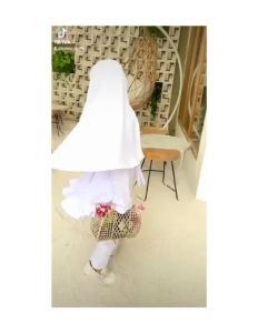 SETELAN GAMIS MANASIK HAJI ANAK USIA 4-11 TAHUN ONESET GAMIS MUSLIM ANAK PEREMPUAN