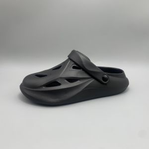 Leak-Picking Export Black Hole Shoes Mens Summer Poop Feeling Eva Men Closed Toe Half Slippers Non Slip Outdoor