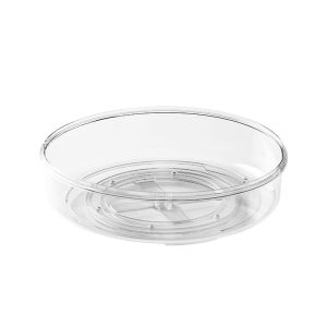 Rotating Spice and Condiment Organizer Clear Round Storage