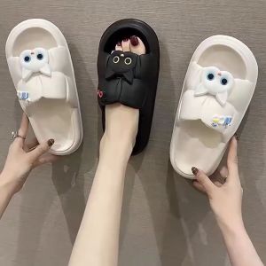 Dejavu Sandal Korea Jelly Slip On Pita Kucing Sendal Elastis Empuk Sandal Rumah Kamar Mandi Anti Slip HSN106