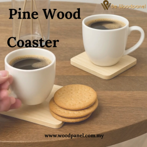 Coaster with pine wood 9mm thickness coated & Custom