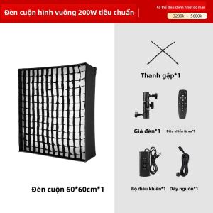 SUBEN | Đèn LED Chụp Ảnh Hai Nhiệt Độ Màu có Grid Softbox cho Quay Video và Phát Sống