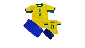 COD/ setelan baju bola brasil / baju sepakbola anak laki laki neymar jr
