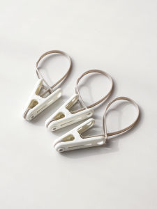 Strong Windproof Plastic Clothesline Clips with Rope Small Multi-Functional Hat Towel Socks Drying Clothes Hanger Clips