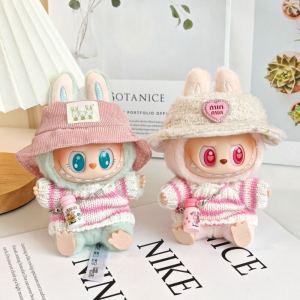 LABUBU Dress Up Clothes for LABU V1&V2 Pink Sweater Hat Shoes and Other Accessories