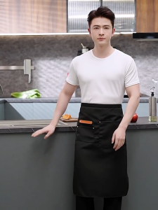 Waterproof Apron Chef Apron Canvas Thick Cafe Cooking Western Restaurant Waiter Work Apron