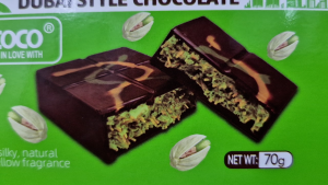 Coco Pistachio Dubai Style Chocolate - Sweet silky natural and mellow fragrance - 70g