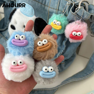 ปากตุ๊กตา บอลจี้ คู่ตลก เพื่อนที่ดีที่สุด พวงกุญแจน่าเกลียดน่ารัก กระเป๋าพวงกุญแจ AHOURR