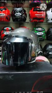 Helm Retro Classic / Helm Bogo Classic Black Kaca Silver Termurah