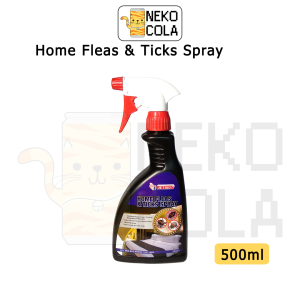 [Nekocola] Jetsen Home Fleas & Ticks Spray (500ml) - Kill And Repels Flea Tick Mosquito Bed Bug Effectively - Anti Flea Anti Tick Flea Spray Cat Bug Home Anti Flea Pest Repellent Bug Killler Ubat Spray Kutu 除跳蚤壁虱喷剂
