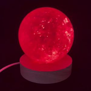 1/4pcs LED Wooden Round Lighted Base Adjustable Colors Changing Display Stand for Home Illuminate 3D Crystal Glass Resin Art