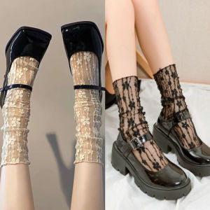 Sweet Thin Layer Lace White Socks