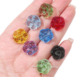 10 cái pha lê thủy tinh hoa lạ mắt trang sức hạt Hạt đệm rời để làm đồ trang sức thủ công làm thủ công Hoa Tai Vòng Cổ Vòng Tay