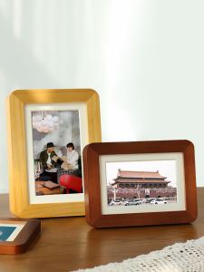 โมเดิร์น Minimalist กรอบรูปไม้ปรับแต่งภาพ < Ne1> รอบมุมอัลบั้มตกแต่ง High-end Sensation 6 นิ้ว 7 นิ้ว